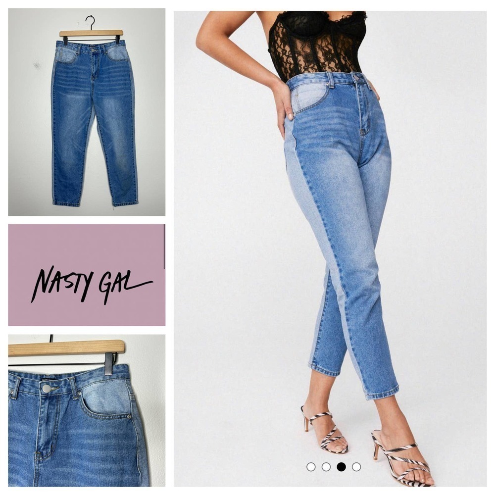 Nasty Gal Two Sides To Every‎ Story Mom Jeans 8